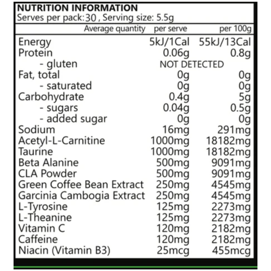 Premium Nutrition Premium Fat Burner 155g