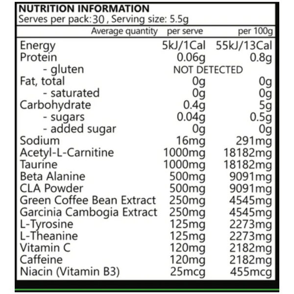 Premium Nutrition Premium Fat Burner 155g