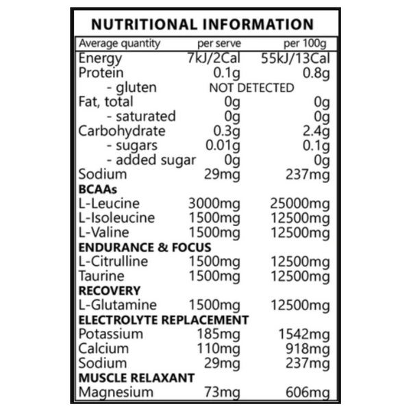 Raisey's BCAA 360g