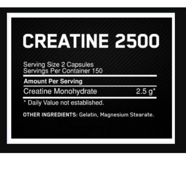 Optimum Nutrition Creatine Capsules 50 Serves