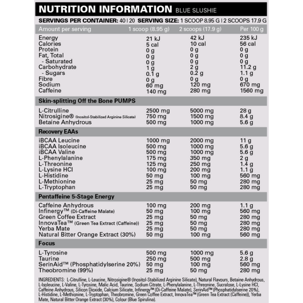 EHP Labs Pride Pre-Workout 40 Serve