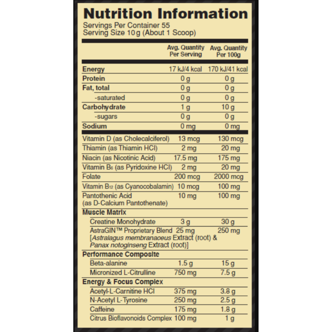 Optimum Nutrition Gold Standard Pre-workout 30 Serves