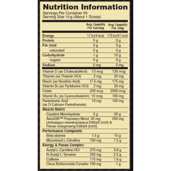Optimum Nutrition Gold Standard Pre-workout 30 Serves