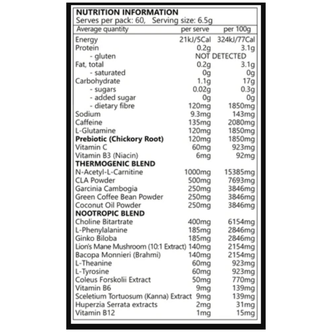 Raisey's Shred Thermogenic Fat Burner 380g