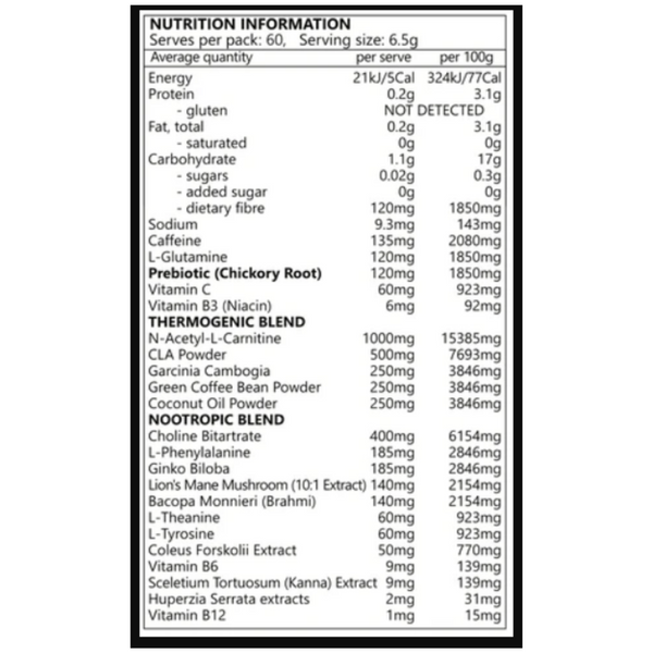 Raisey's Shred Thermogenic Fat Burner 380g