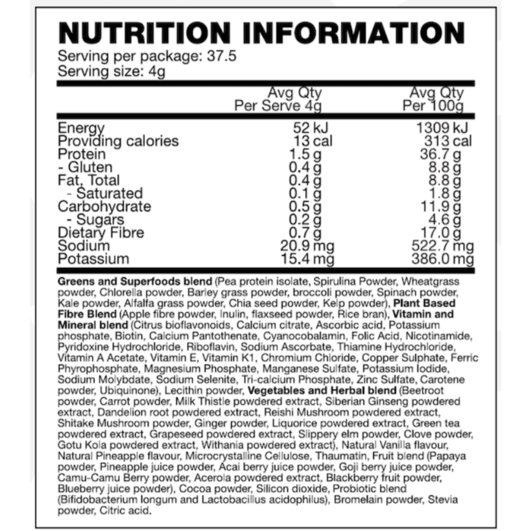BSC Clean Greens 150g