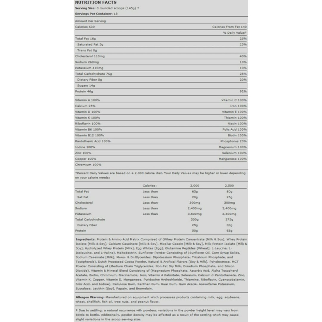 BSN True Mass 2.6kb