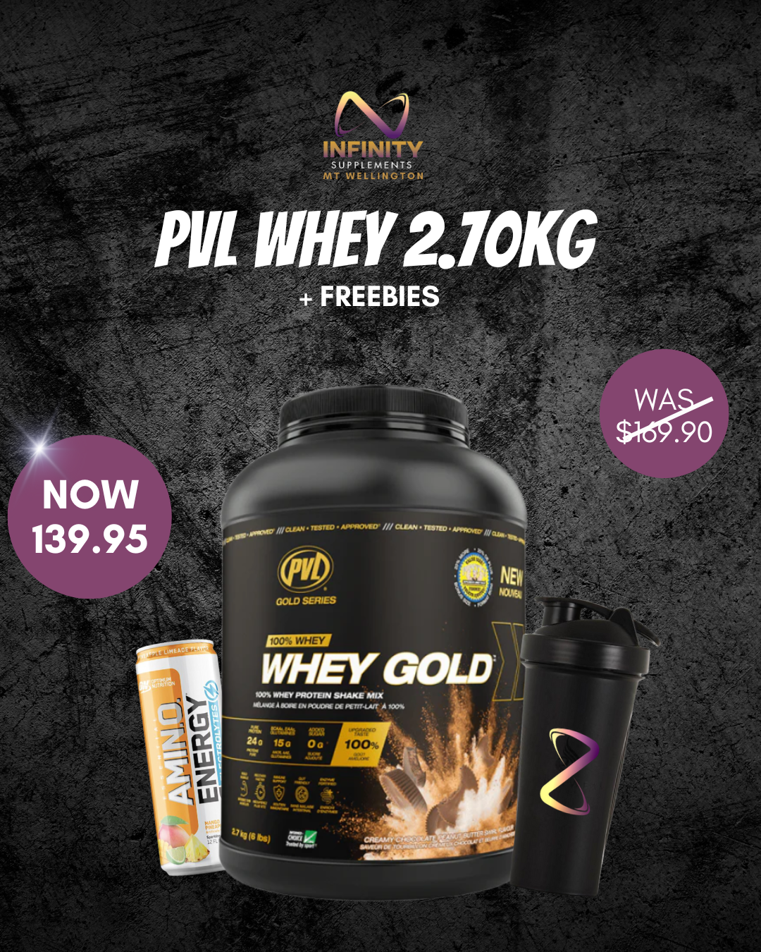 PVL WHEY GOLD 2.7KG (ALREADY DISCOUNTED)