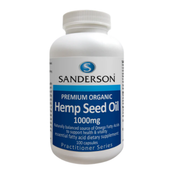 Sanderson Hemp Seed Oil 1000mg 100 caps