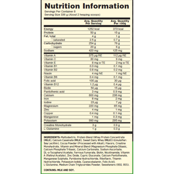 Optimum Nutrition Serious Mass 12lb