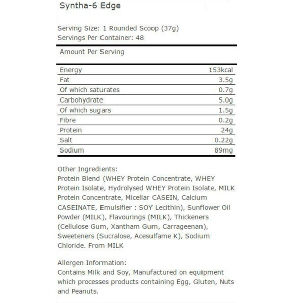 BSN Syntha 6 Edge 8 lb (100 serves)
