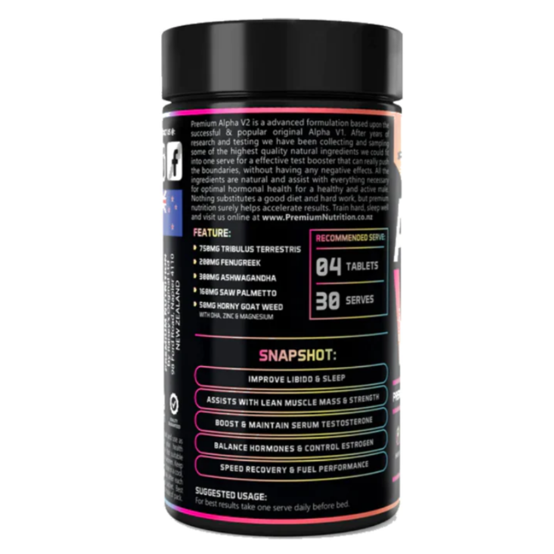 Premium Nutrition Alpha V2 Testosterone Booster