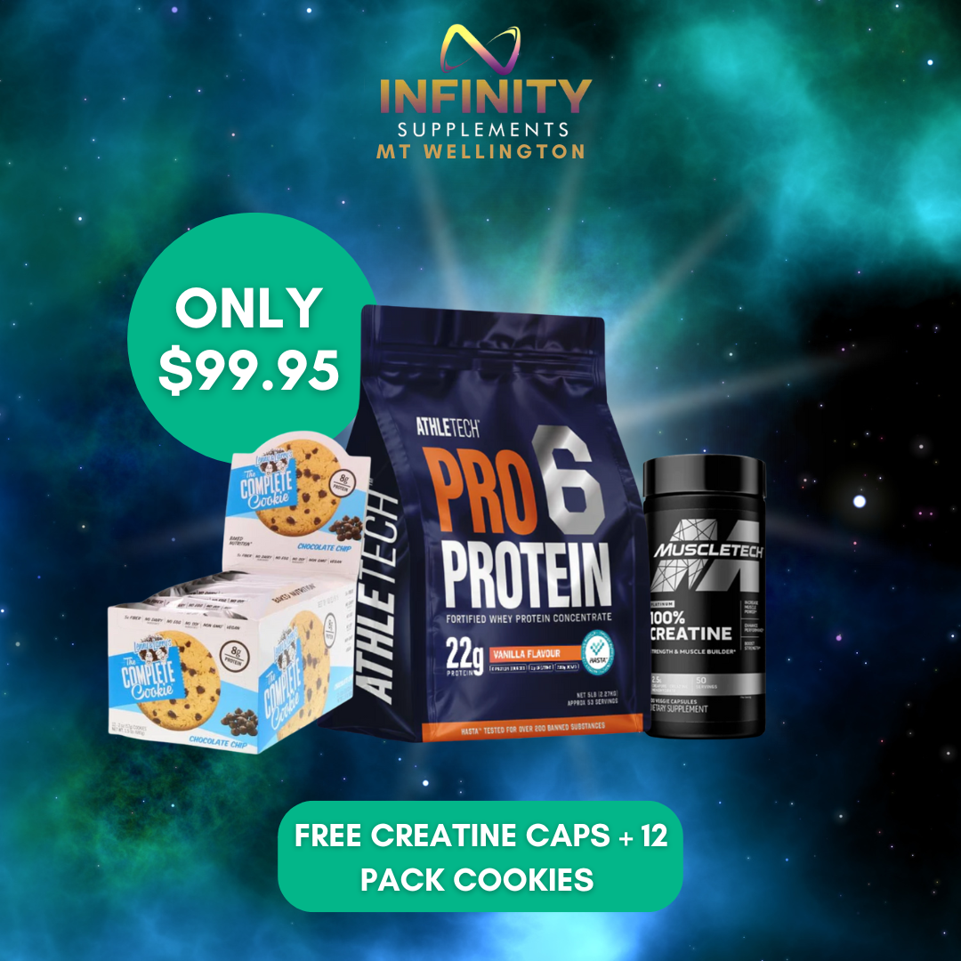 Athletech Pro 6 Whey 2lb + Free 12 Pack Cookies + Creatine