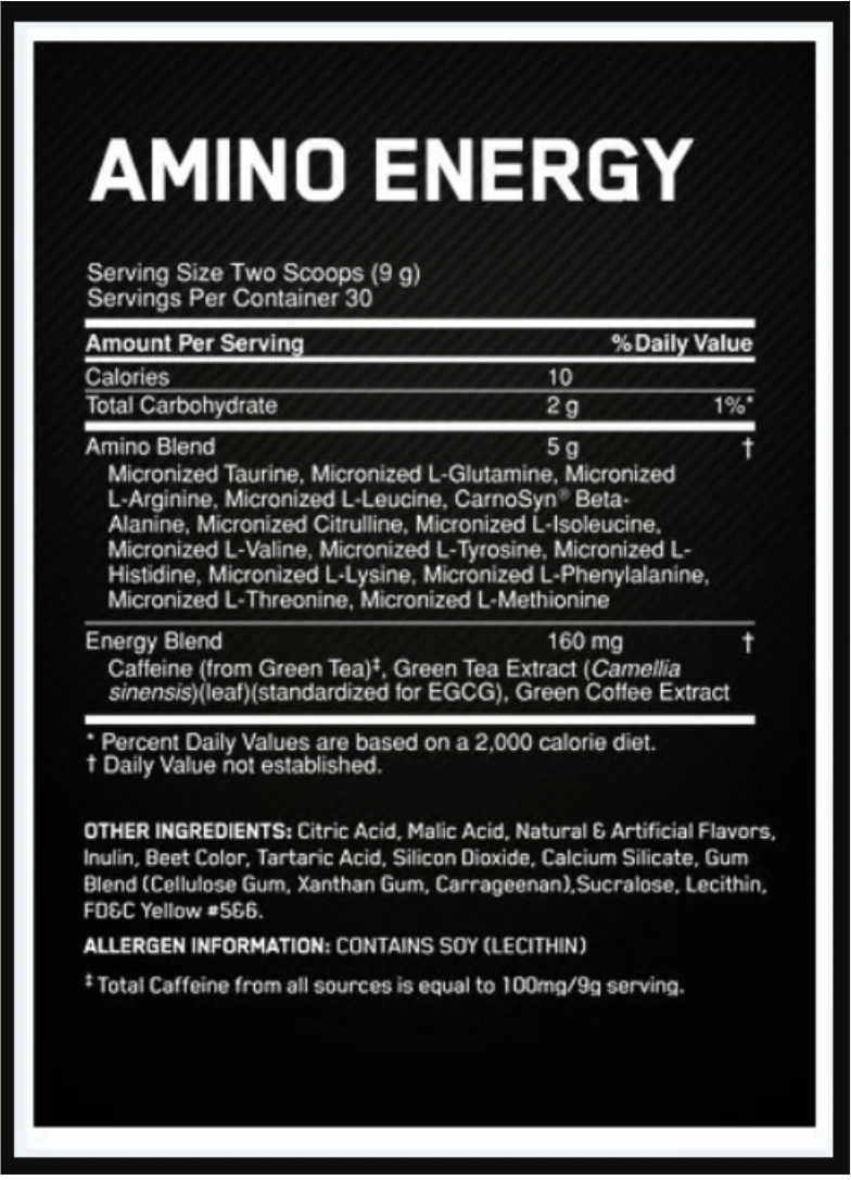 ON WHEY + FREE AMINO ENERGY 30 SERVES